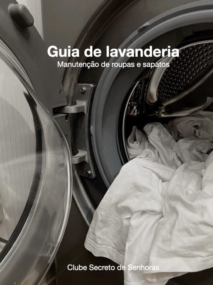 Guia de lavanderia-Manutenção de roupas e sapatos